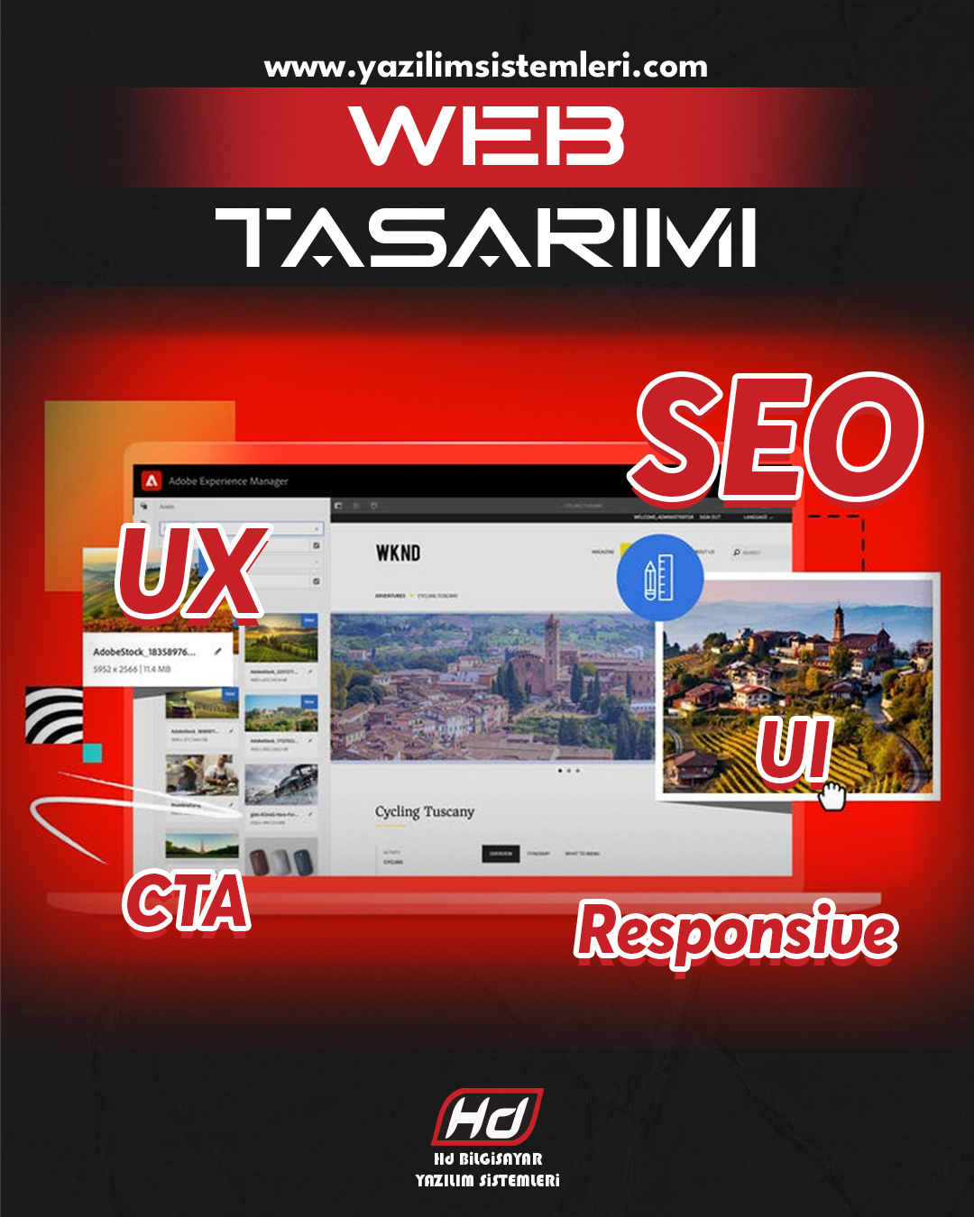 Web Tasarım Nedir? Web tasarım, bir web sitesinin görünümünü, kullanım kolaylığını ve kullanıcı deneyimini planlama sürecidir. HD Bilgisayar olarak, işletmenizin ihtiyaçlarına uygun modern ve profesyonel web tasarım hizmetleri sunuyoruz. Web Tasarımın Önemi Günümüzde internet kullanıcıları, estetik ve kullanıcı dostu siteleri tercih ediyor. Profesyonel bir web tasarım: Ziyaretçilerin sitenizde daha uzun süre kalmasını sağlar Kullanıcı deneyimini iyileştirir Marka güvenilirliğini artırır SEO performansını olumlu etkiler Web Tasarımın Avantajları HD Bilgisayar ile web tasarım yaptırarak: Mobil uyumlu ve hızlı sitelere sahip olursunuz Kolay yönetilebilir ve güncellenebilir bir siteye sahip olursunuz SEO optimizasyonlu içerik ve yapıyı elde edersiniz Markanızı online dünyada etkili bir şekilde temsil edersiniz Teknik destek ve danışmanlık hizmetlerinden faydalanırsınız HD Bilgisayar Web Tasarım Hizmeti Hizmetimiz şunları kapsar: İşletmenizin ihtiyaç analizinin yapılması Modern ve kullanıcı dostu tasarım hazırlanması SEO uyumlu içerik ve görsel optimizasyonu Web sitesinin yayınlanması ve test edilmesi Teknik destek ve güncelleme hizmetleri Daha fazla bilgi için 👉 Hizmetlerimiz sayfasını ziyaret edebilirsiniz. Web Tasarım Ne Zaman Yapılmalı? Yeni bir işletme açıyorsanız veya mevcut sitenizi yenilemek istiyorsanız web tasarım hizmeti hemen uygulanmalıdır. Doğru tasarım ile kullanıcı deneyimini artırabilir ve online başarınızı güçlendirebilirsiniz. Sonuç olarak, web tasarım, dijital dünyada profesyonel bir imaj oluşturmak ve kullanıcıları etkilemek için temel bir hizmettir. HD Bilgisayar ile modern ve SEO uyumlu web sitelerine sahip olabilirsiniz. Görsel alt metin önerisi: “web tasarım modern site” “kullanıcı dostu web tasarımı”
