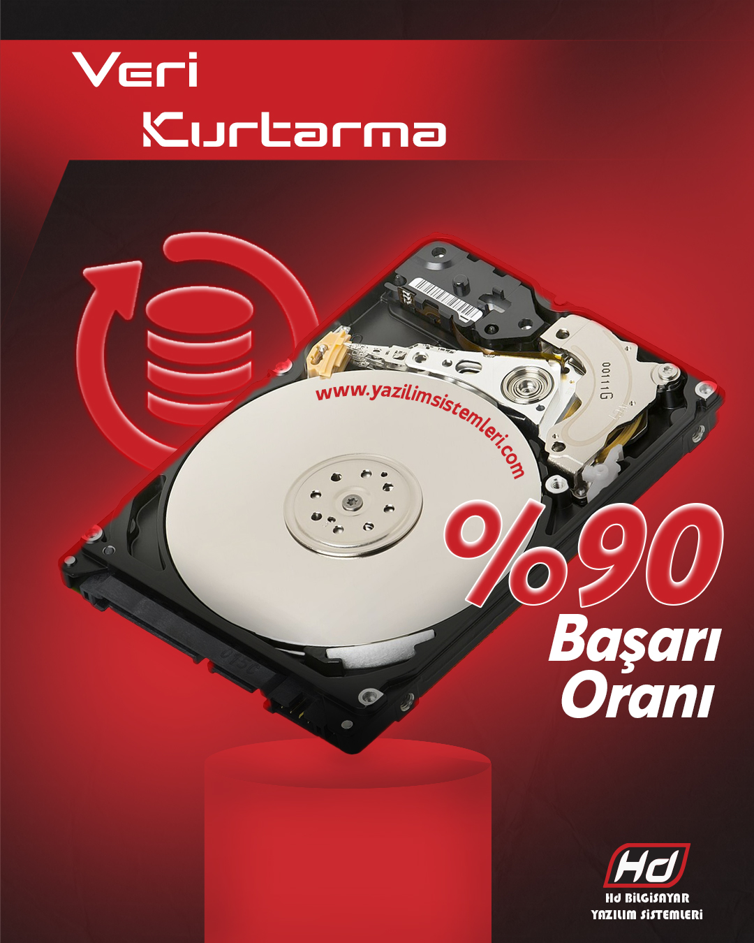 Veri Kurtarma Nedir? Veri kurtarma, silinen, kaybolan veya hasar gören dosyaları geri getirme işlemidir. HD Bilgisayar olarak, bilgisayar, laptop, hard disk veya SSD’de kaybolan verilerinizi güvenli ve hızlı şekilde kurtarıyoruz. Veri Kaybının Nedenleri Dosya kaybı çeşitli nedenlerden kaynaklanabilir: Yanlışlıkla silme işlemleri Virüs veya kötü amaçlı yazılım saldırıları Disk bozulmaları veya arızalar Format veya işletim sistemi hataları Profesyonel veri kurtarma hizmeti ile bu sorunların üstesinden gelebilirsiniz. Veri Kurtarma Avantajları HD Bilgisayar ile veri kurtarma yaptırarak: Kaybolan dosyalarınızı geri alabilirsiniz İş veya kişisel verilerinizi güvenle korursunuz Hasarlı disklerden veri kurtarılır Hızlı ve güvenli işlem garantisi sağlanır Profesyonel teknik destek alırsınız HD Bilgisayar Veri Kurtarma Hizmeti Hizmetimiz kapsamlıdır: Disk veya depolama cihazının analizi Silinen veya kaybolan dosyaların taranması Kurtarılabilir verilerin güvenli şekilde geri yüklenmesi Hasar gören alanlardan veri onarımı Test ve kontrol işlemleri Daha fazla bilgi için 👉 Hizmetlerimiz sayfasını ziyaret edebilirsiniz. Veri Kurtarma Ne Zaman Gerekir? Dosyalarınız silinmiş, kaybolmuş veya diskiniz arızalanmışsa veri kurtarma hizmeti almanız gerekir. HD Bilgisayar ile verileriniz güvenli ve eksiksiz şekilde geri getirilir. Sonuç olarak, veri kurtarma, kaybolan veya silinen dosyalarınızı güvenle geri almanızı sağlayan kritik bir hizmettir. HD Bilgisayar ile verileriniz emin ellerde. Görsel alt metin önerisi: “veri kurtarma dosya geri getirme” “hard disk veri kurtarma”