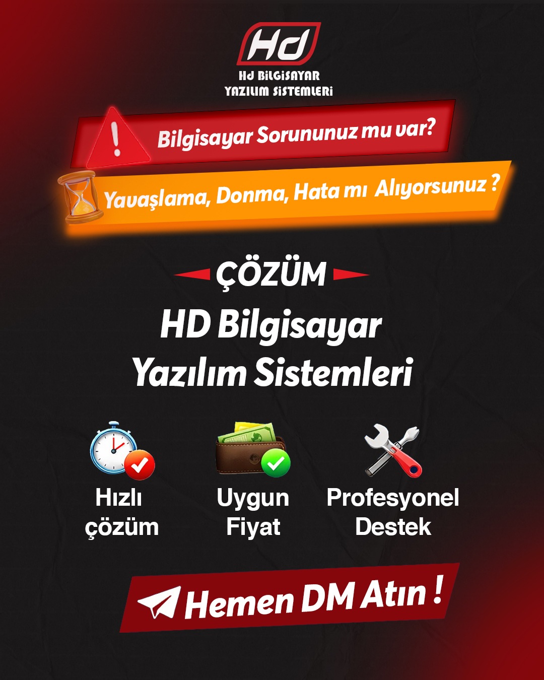 Bilgisayar Tamiri ve Onarımı Nedir? Bilgisayar tamiri ve onarımı, bilgisayarınızın donanım veya yazılım kaynaklı sorunlarını çözmek için yapılan profesyonel işlemleri kapsar. HD Bilgisayar olarak, laptop ve masaüstü cihazlarınızın tüm teknik problemlerini titizlikle çözerek cihazınızı tekrar sorunsuz hale getiriyoruz. Bilgisayarınızın sistem performansı düştüyse veya donanım arızaları varsa, tamir ve onarım işlemleri gerekli olur. Parça Değişimi Neden Gereklidir? Bilgisayarların performansını etkileyen en büyük faktörlerden biri de bozuk veya yıpranmış donanım parçalarıdır. Parça değişimi şu durumlarda önem kazanır: RAM, SSD veya HDD arızaları Ekran kartı veya işlemci sorunları Bozuk klavye, ekran veya fan Anakart ve güç kaynağı arızaları Profesyonel parça değişimi ile bilgisayarınızın performansı yeniden optimum seviyeye gelir. Bilgisayar Tamiri ve Parça Değişimi Avantajları HD Bilgisayar ile hizmet alarak: Arızalı cihazlarınızı güvenle kullanabilirsiniz Bozuk parçalar yenilenir ve performans artar Sistem tekrar hızlı ve stabil çalışır Uzman teknik destek alırsınız Yerinde veya servis merkezinde hizmet alabilirsiniz HD Bilgisayar Parça Değişimi Hizmeti Hizmet kapsamımız şunları içerir: Arızalı parçaların tespiti ve analizi Uyumlu yedek parçaların temini Montaj ve bağlantı kontrolü Sürücü ve yazılım güncellemeleri Performans testi ve cihazın stabil çalışması Daha fazla bilgi için 👉 Hizmetlerimiz sayfasını ziyaret edebilirsiniz. Bilgisayar Tamiri ve Parça Değişimi Ne Zaman Gereklidir? Bilgisayarınız yavaş çalışıyor, donuyor veya bazı parçalar arızalıysa, bilgisayar tamiri, onarımı ve parça değişimi zamanı gelmiş demektir. HD Bilgisayar ile cihazınız güvenle onarılır ve performansı yükseltilir. Sonuç olarak, bilgisayar tamiri, onarımı ve parça değişimi, cihazınızın performansını artıran, sistem ömrünü uzatan ve kullanıcı deneyimini iyileştiren kritik bir hizmettir. HD Bilgisayar ile bilgisayarınız tekrar sorunsuz çalışır. Görsel alt metin önerisi: “bilgisayar tamiri ve onarımı” “parça değişimi laptop ve masaüstü bilgisayar”