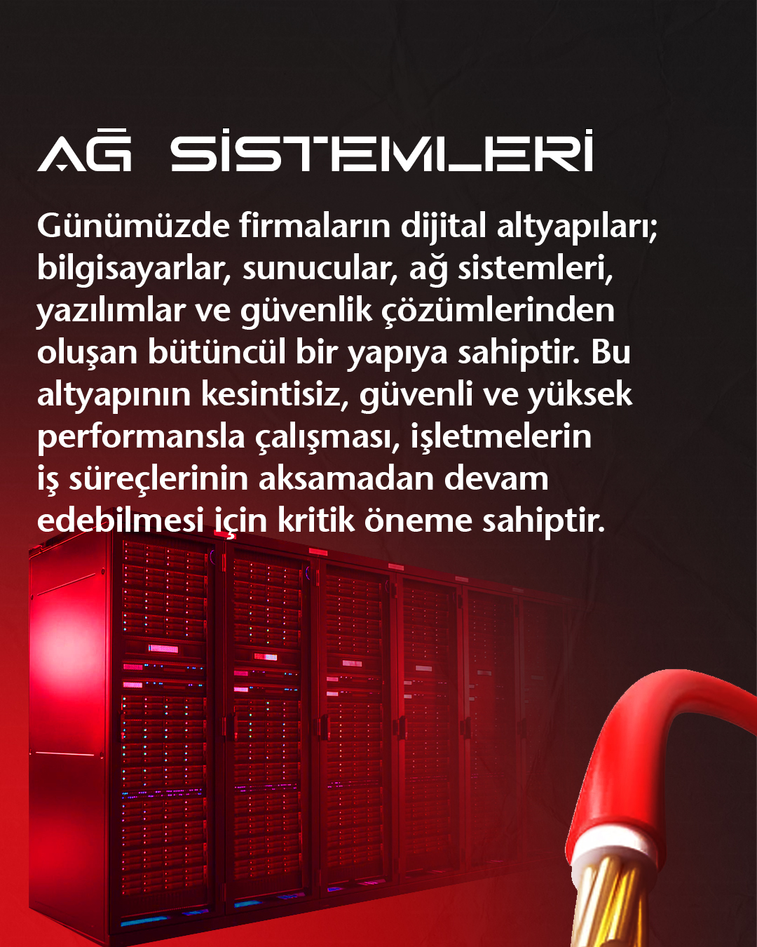 Ağ Kurulumu Nedir? Ağ kurulumu, bilgisayarların, yazıcıların ve diğer cihazların birbirine bağlanmasını sağlayan teknik bir süreçtir. Bu sayede veri paylaşımı kolaylaşır ve sistemler birlikte çalışır. Ayrıca doğru yapılandırılmış bir ağ, iş süreçlerini hızlandırır. HD Bilgisayar, ağ kurulumu hizmetini profesyonel ekip ile gerçekleştirir ve tüm sistemi sorunsuz hale getirir. Ağ Kurulumu Neden Önemlidir? Günümüzde hem bireysel hem kurumsal kullanıcılar güçlü bir bağlantıya ihtiyaç duyar. Bununla birlikte düzensiz bir ağ yapısı bağlantı sorunlarına yol açar. Ağ kurulumu, bu problemleri ortadan kaldırır ve stabil bir sistem oluşturur. Aşağıdaki durumlarda ağ kurulumu gereklidir: Yeni ofis açılışı yapıldığında İnternet bağlantısı sürekli kopuyorsa Cihazlar arasında veri paylaşımı gerekiyorsa Ağ güvenliği sağlanmak isteniyorsa Bu nedenle doğru kurulum yapılmadığında performans düşer ve iş verimliliği azalır. Ağ Kurulumu ile Sağlanan Avantajlar Ağ kurulumu sayesinde tüm cihazlar uyum içinde çalışır. Ayrıca veri aktarımı hızlanır ve bağlantı sorunları azalır. Bunun yanı sıra güvenlik ayarları ile sistem korunur. Özellikle kurumsal firmalar için güçlü bir ağ yapısı büyük avantaj sağlar. Böylece iş süreçleri kesintisiz devam eder ve zaman kaybı yaşanmaz. HD Bilgisayar Ağ Kurulumu Hizmeti HD Bilgisayar, ağ kurulumu konusunda kapsamlı çözümler sunar: Ağ altyapısını planlar Cihaz bağlantılarını kurar Güvenlik ayarlarını yapılandırır Performans optimizasyonu sağlar Ayrıca detaylı hizmetler için 👉 https://hdbilgisayar.com/hizmetler/ sayfasını ziyaret edebilirsiniz. Ağ Kurulumu Ne Zaman Yapılmalı? Yeni bir sistem kurulduğunda ağ kurulumu yapılmalıdır. Bununla birlikte mevcut ağda sorun yaşanıyorsa yeniden yapılandırma gerekir. Özellikle bağlantı kopmaları sık yaşanıyorsa profesyonel destek almak önemlidir. Bu yüzden erken müdahale sistem performansını artırır. Sonuç olarak ağ kurulumu, hızlı ve güvenli bağlantı için en önemli adımlardan biridir. HD Bilgisayar ile sistemleriniz sorunsuz, stabil ve verimli çalışır. Görsel alt metin önerisi: “ağ kurulumu işlemi” “network kurulumu ve bağlantı ayarları”